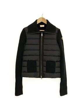 Moncler Knit Combination Down Jacket XS Navy